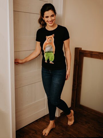 Foto Vidám női póló Dedoles hörcsög