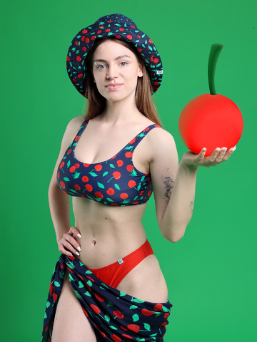 Zľava Veselý dámsky klobúk Sladké čerešne