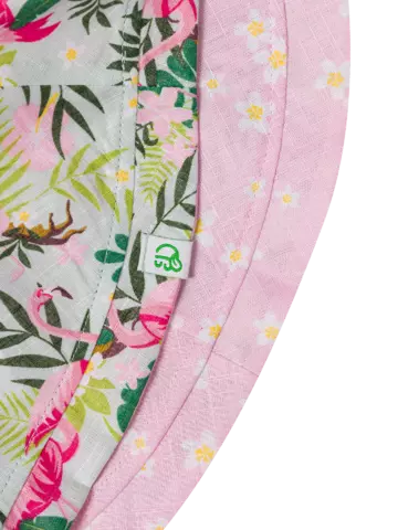 Tip na darček Veselý dámsky klobúk Tropický plameniak