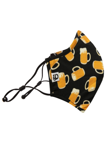 Pre dokonalý a originálny outfit Vrolijk antibacterieel mondkapje Bier – grote maat