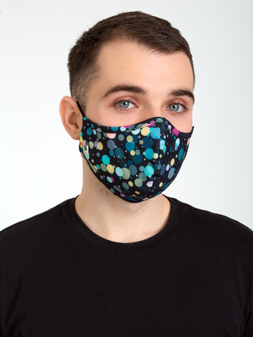 Výnimočný darček od Dedoles Vrolijk antibacterieel mondkapje Regenlichtjes – grote maat