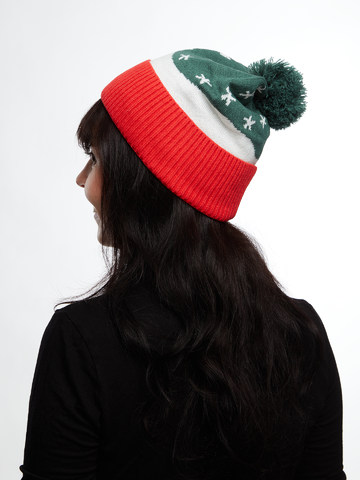 Foto Vidám kötött sapka Szia, pingvin