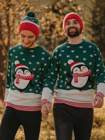 Szerezzen magának örömet ezzel a Dedoles darabbal Vidám kötött sapka Szia, pingvin