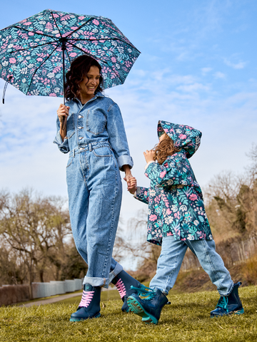 Obrázok produktu Весел чадър Листа и бръмбари