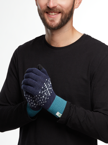 Výpredaj Veselé pletené rukavice Zimná nálada