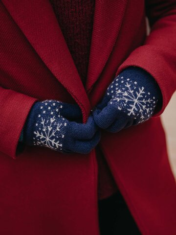 Obrázok produktu Veselé pletené rukavice Zimná nálada