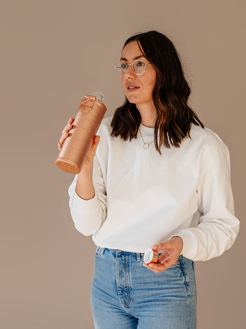 Eredeti ajándék a Dedolestől EQUA Bronze üvegkulacs 750 ml