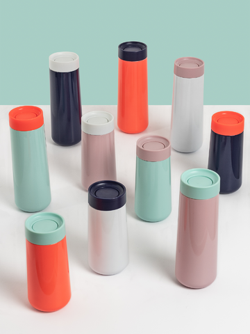 Pre dokonalý a originálny outfit Cestovný hrnček LUND LONDON 350 ml White & Pink