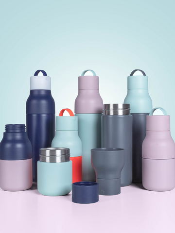 Sale LUND LONDON Skittle Active Bottle 500 ml Grey & Mint