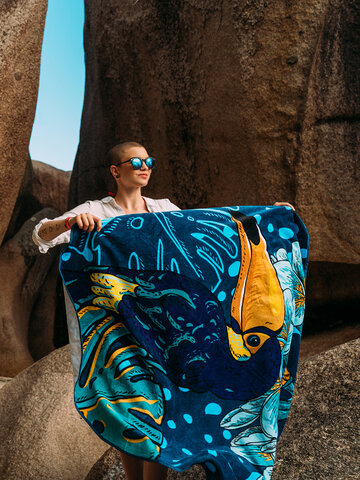 Výpredaj Telo da mare rotondo Buonumore Giungla tropicale