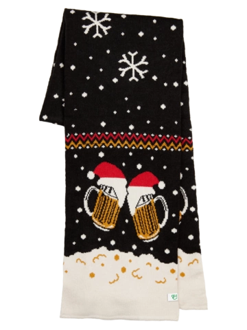 Potešte sa týmto kúskom Dedoles Veselý pánsky pletený šál Čapované pivo
