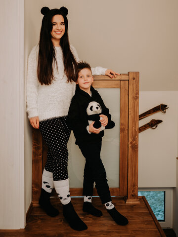 Potešte sa týmto kúskom Dedoles Leggings in cotone Neri a Puntini