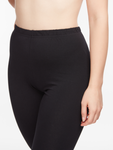 Kedvezmény Fekete női leggings organikus pamutból