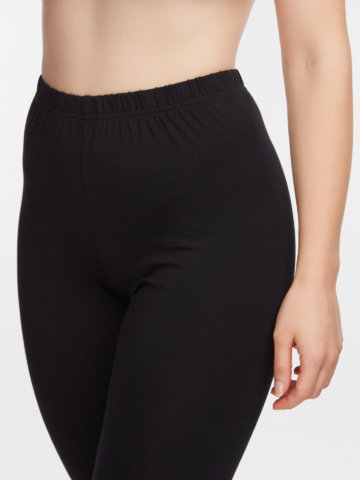 Hľadáte originálny a nezvyčajný darček? Obdarovaného zaručene prekvapí Leggings de algodão orgânico 3/4 Preto