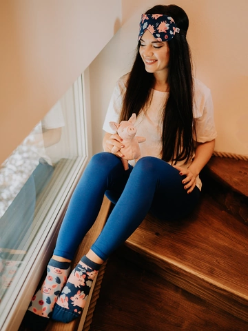 Zľava Legging en coton bleu royal