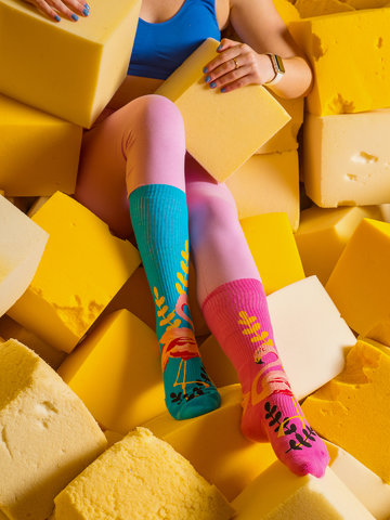 a tökéletes és egyedi ruházathoz Pasztell rózsaszín 3/4-es leggings organikus pamutból