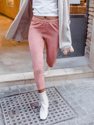 Výnimočný darček od Dedoles Legging corsaire vieux rose en coton biologique