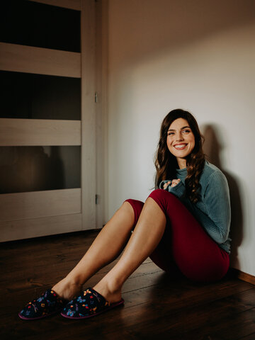 Eredeti és szokatlan ajándékot keres? a megajándékozottat garantáltan meglepi Bordó 3/4 pamut leggings