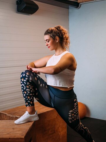 Výpredaj Veselé legíny na cvičenie Dub