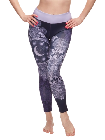 Pre dokonalý a originálny outfit Legging de sport rigolo Lune violette