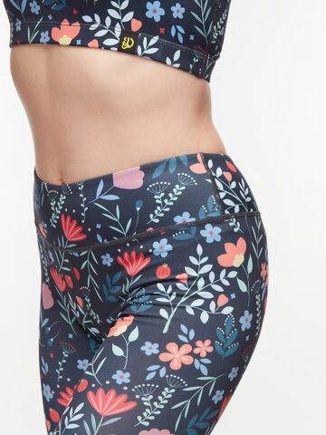 Original gift Gym Leggings Garden Flowers