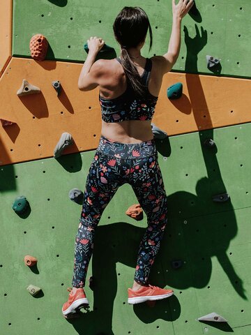 Sale Gym Leggings Garden Flowers