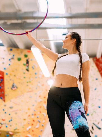 a tökéletes és egyedi ruházathoz Vidám sport leggings Misztikus szarvas