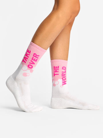 a tökéletes és egyedi ruházathoz Vidám funkcionális zokni Hódítsd meg a világot