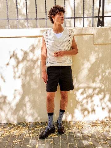 Potešte sa týmto kúskom Dedoles Фигурални чорапи в черно и бяло