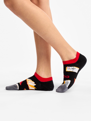 Tip na darček Весели чорапи за маратонки Любител на книгите