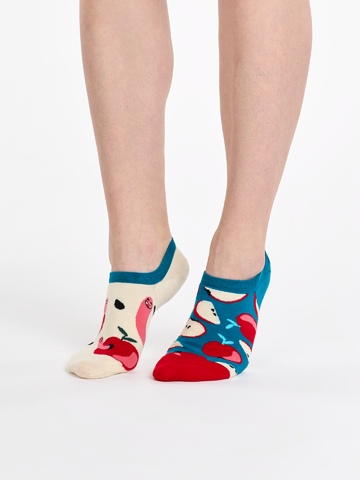 Pre dokonalý a originálny outfit Socquettes rigolotes pour baskets Pomme rouge