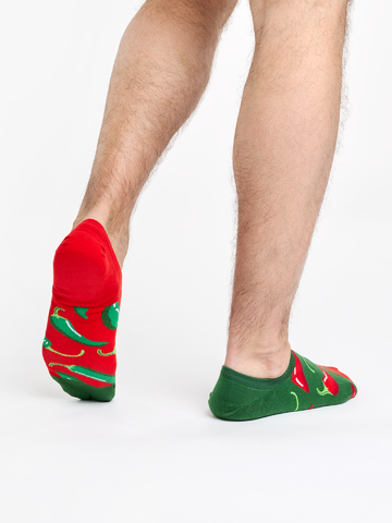 Hľadáte originálny a nezvyčajný darček? Obdarovaného zaručene prekvapí Socquettes rigolotes pour baskets Piment rouge