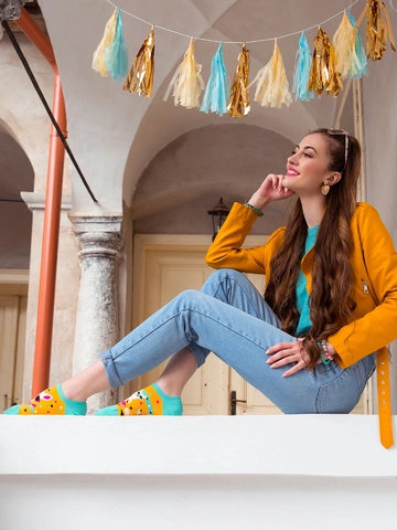 Výnimočný darček od Dedoles Socquettes rigolotes pour baskets Lama sympa