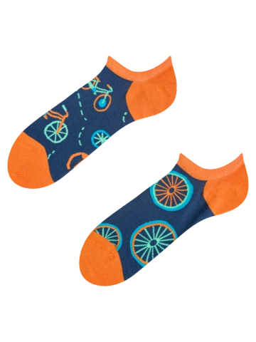 Tip na dárek Veselé ponožky do tenisek Oranžové kolo