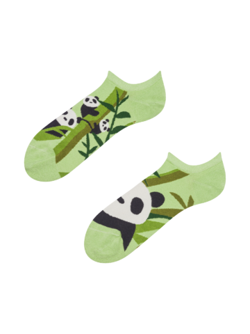 Foto Vidám zokni sportcipőbe Pandák és bambusz 