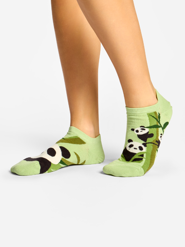 Kedvezmény Vidám zokni sportcipőbe Pandák és bambusz 
