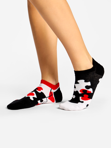 Tip na darček Весели чорапи за маратонки Пъзел със сърца