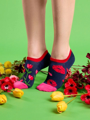 Zľava Socquettes rigolotes pour baskets Lèvres de tulipe