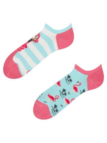 Zľava Socquettes rigolotes pour baskets Flamant enchevêtré