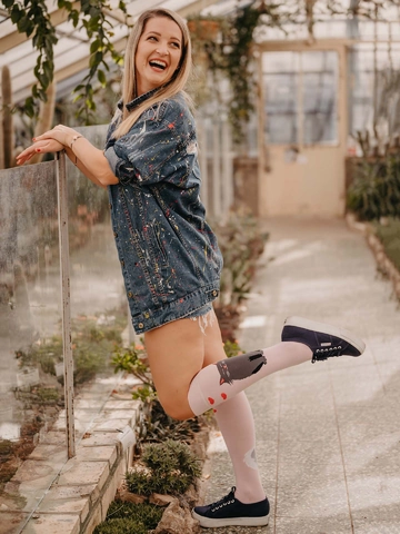 Obrázok produktu Calze al ginocchio Buonumore Gatto bianco e nero