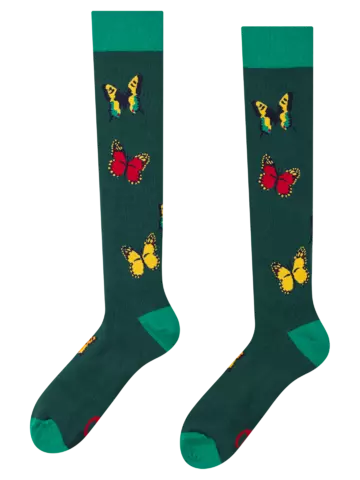 Výpredaj Весели чорапи до коляното Красиви пеперуди