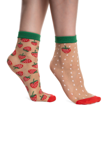 Original gift Nylon Socks Strawberry