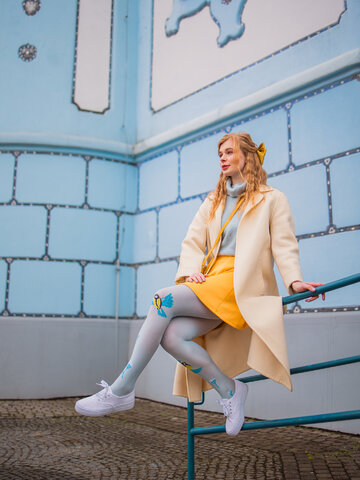 Tip na darček Collants de nylon alegres Pássaro do Inverno