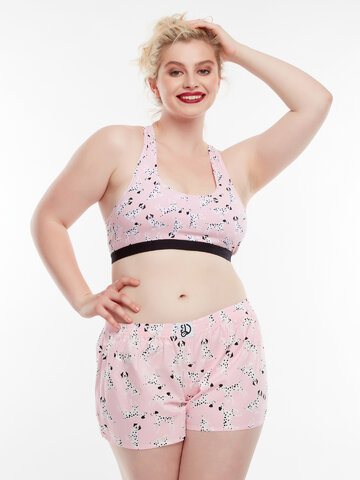 Výpredaj Veselé dámske trenky Ružové dalmatínce