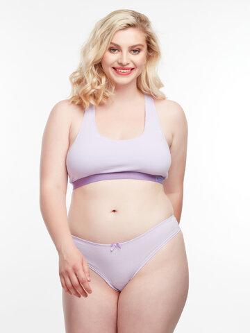 Ajándék tipp Pasztll lila női brazil alsó