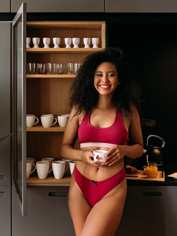 Sale Earth Red Women's Brazilian Panties