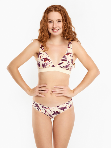 Potešte sa týmto kúskom Dedoles Veselé dámske bezšvové brazílske nohavičky Kvety ľalie