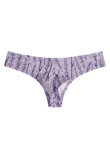 Lifestyle foto Veselé dámské brazilské kalhotky Levandule