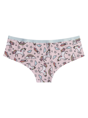 Lifestyle photo Women's Hipster Briefs Rainbow Unicorn