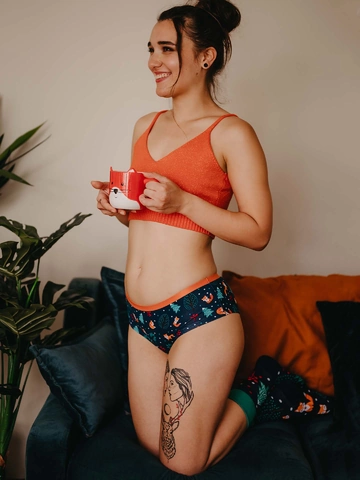 Obrázok produktu Veselé dámske hipster nohavičky Hrdzavá líška